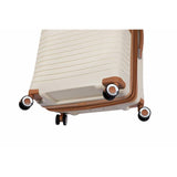 IT Luggage hard expandable cabin suitcase cream, imported from the UK
