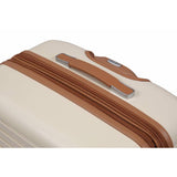 IT Luggage hard expandable cabin suitcase cream, imported from the UK