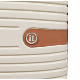 IT Luggage hard expandable cabin suitcase cream, imported from the UK