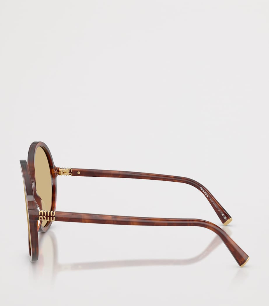 Miu Miu acetate oversized round sunglasses, imported from the UK