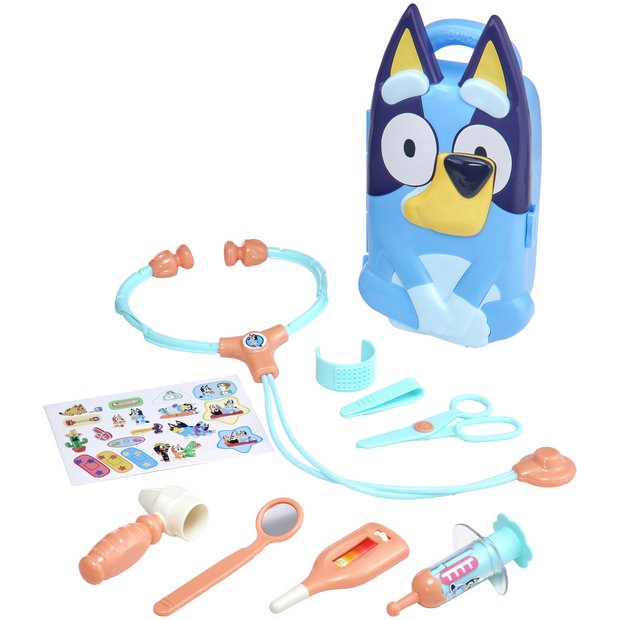 Bluey Toy Doctor Set with carrying case (British brand)