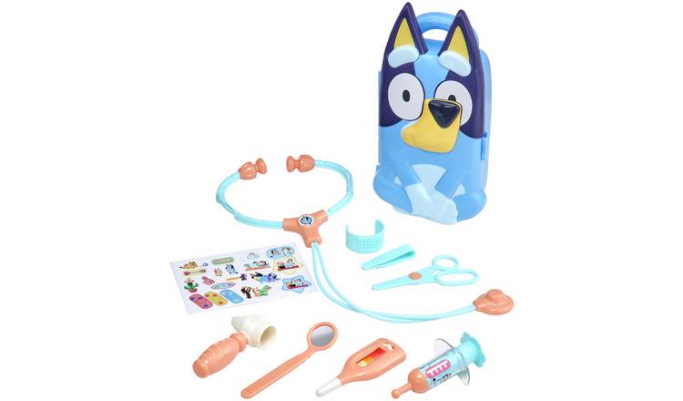 Bluey Toy Doctor Set with carrying case (British brand)