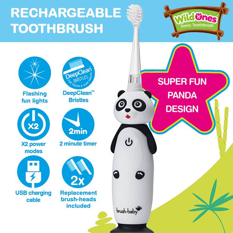 brush-baby WildOnes Panda electric toothbrush, UK version