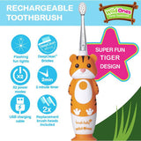 brush-baby WildOnes Tiger electric toothbrush, imported from the UK