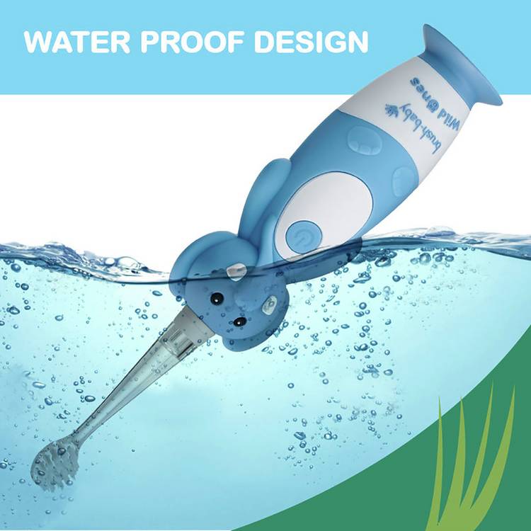 brush-baby WildOnes Elephant electric toothbrush blue - British product