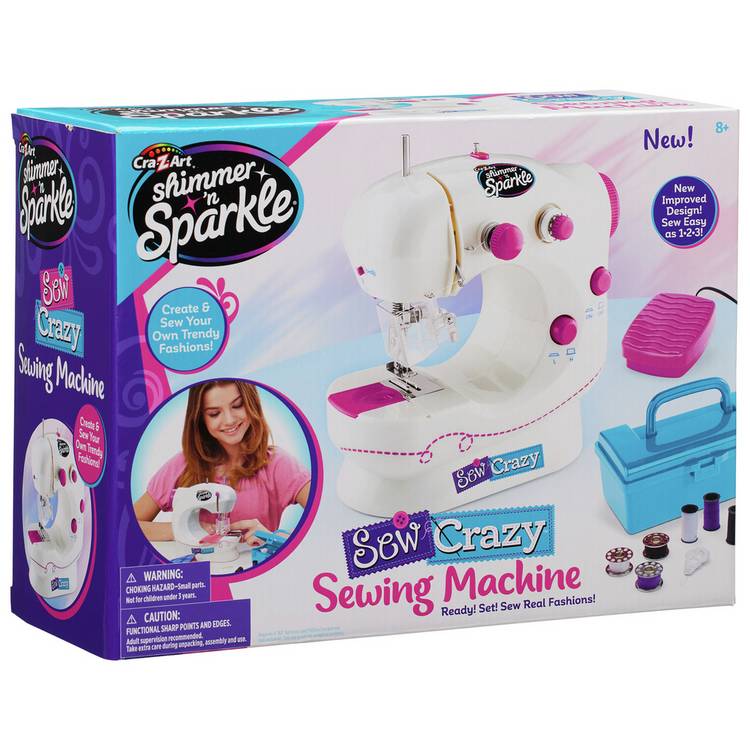 Sew Crazy sewing machine toy craft kit (British brand)