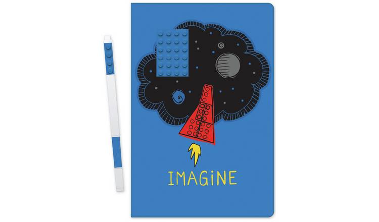 LEGO Imagine Journal A5 ruled notebook and gel pen, UK version