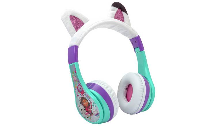 eKids Gabby's Dollhouse kids Bluetooth headphones - British product