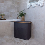 Addis double bamboo laundry hamper 85 litre, UK version