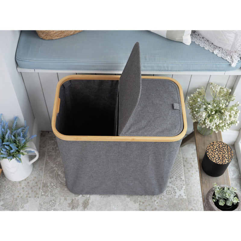 Addis double bamboo laundry hamper 85 litre, UK version
