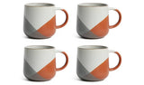 Habitat Dipped Speckle stoneware mugs set of 4 - British product