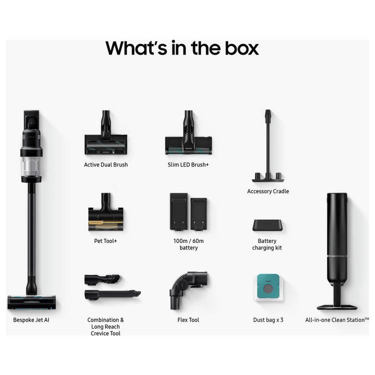 Samsung Bespoke Jet cordless vacuum cleaner, imported from the UK