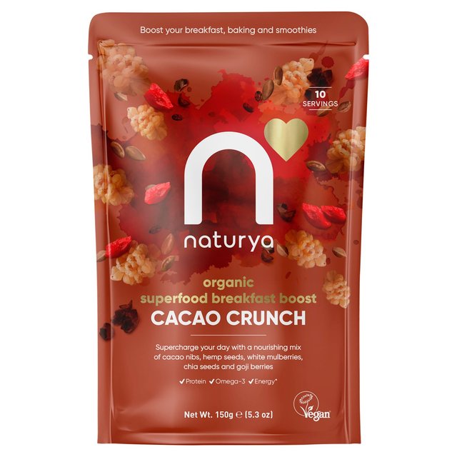 Naturya Organic  Breakfast Boost Cacao Crunch   150g