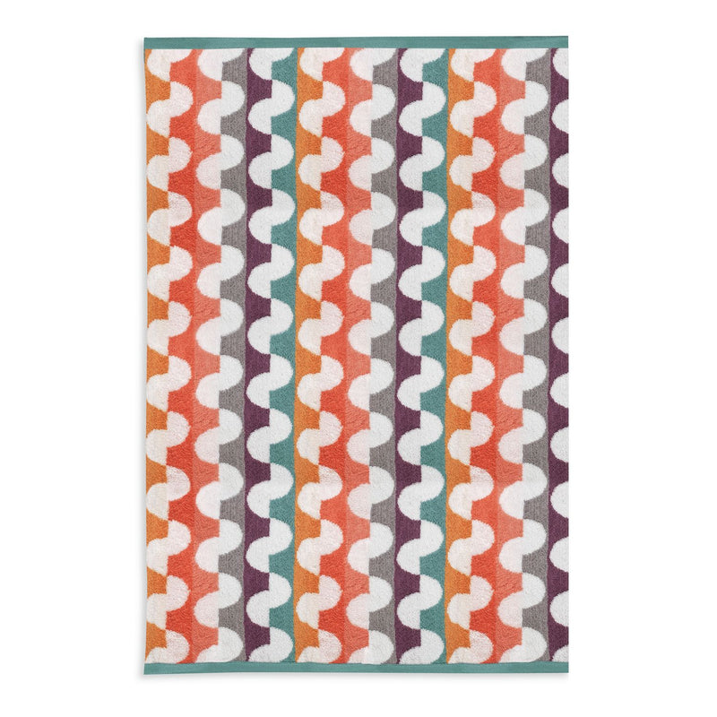 Habitat Brights geometric tufted hand towel multicolour (British brand)