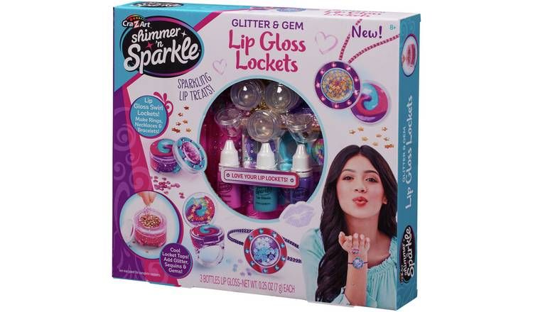 Shimmer N Sparkle Glitter og Gem Lip Gloss Lockets