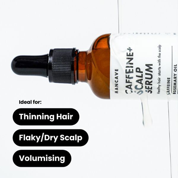 ManCave Caffeine+ Scalp Serum 50ml, imported from the UK