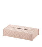 Riviere quilted leather rectangle tissue box, imported from the UK