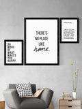 Native State Black House Rules framed print - British product