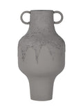 Libra Interiors Alora textured metal vase tall, imported from the UK