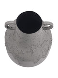 Libra Interiors Alora textured metal vase tall, imported from the UK