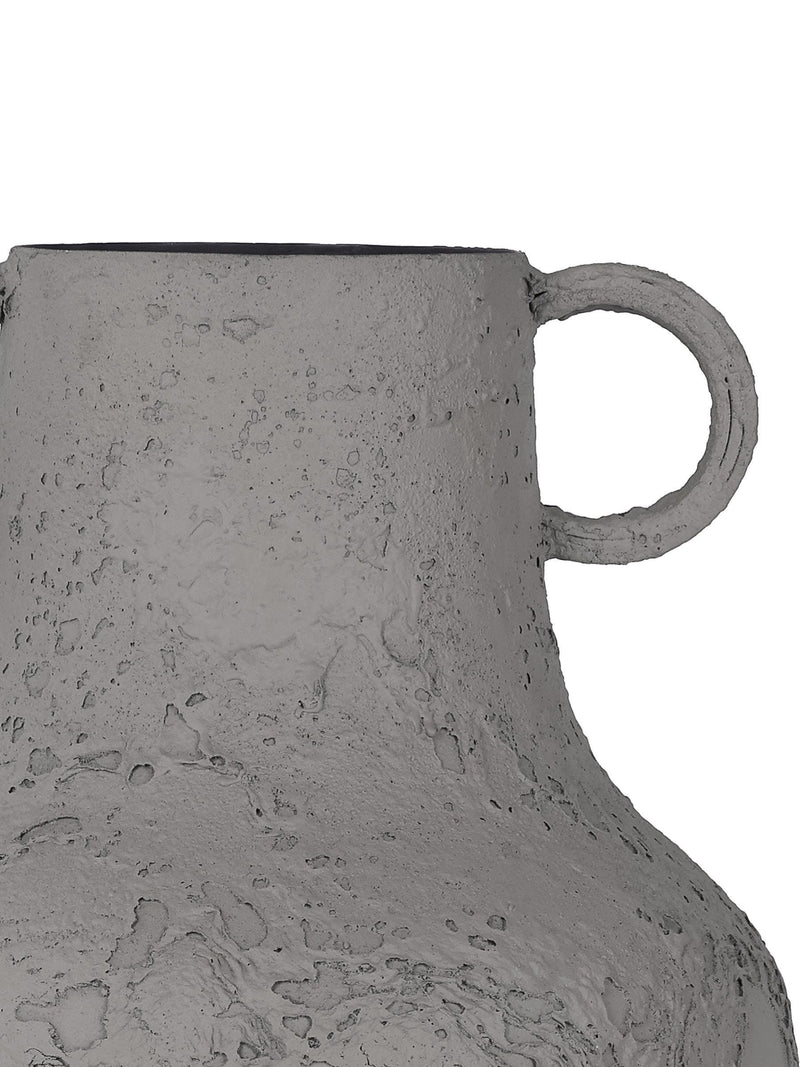 Libra Interiors Alora textured metal vase tall, imported from the UK
