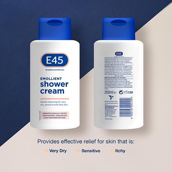 E45 Emollient Shower Cream 200ml GOODS Superdrug   