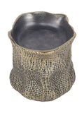 Libra Interiors antique brass gold molten weave candle holder 11.5cm (British brand)