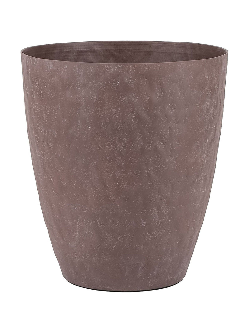 Libra Interiors tapered planter brown stonewash 25cm - British product