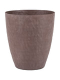 Libra Interiors tapered planter brown stonewash 25cm - British product