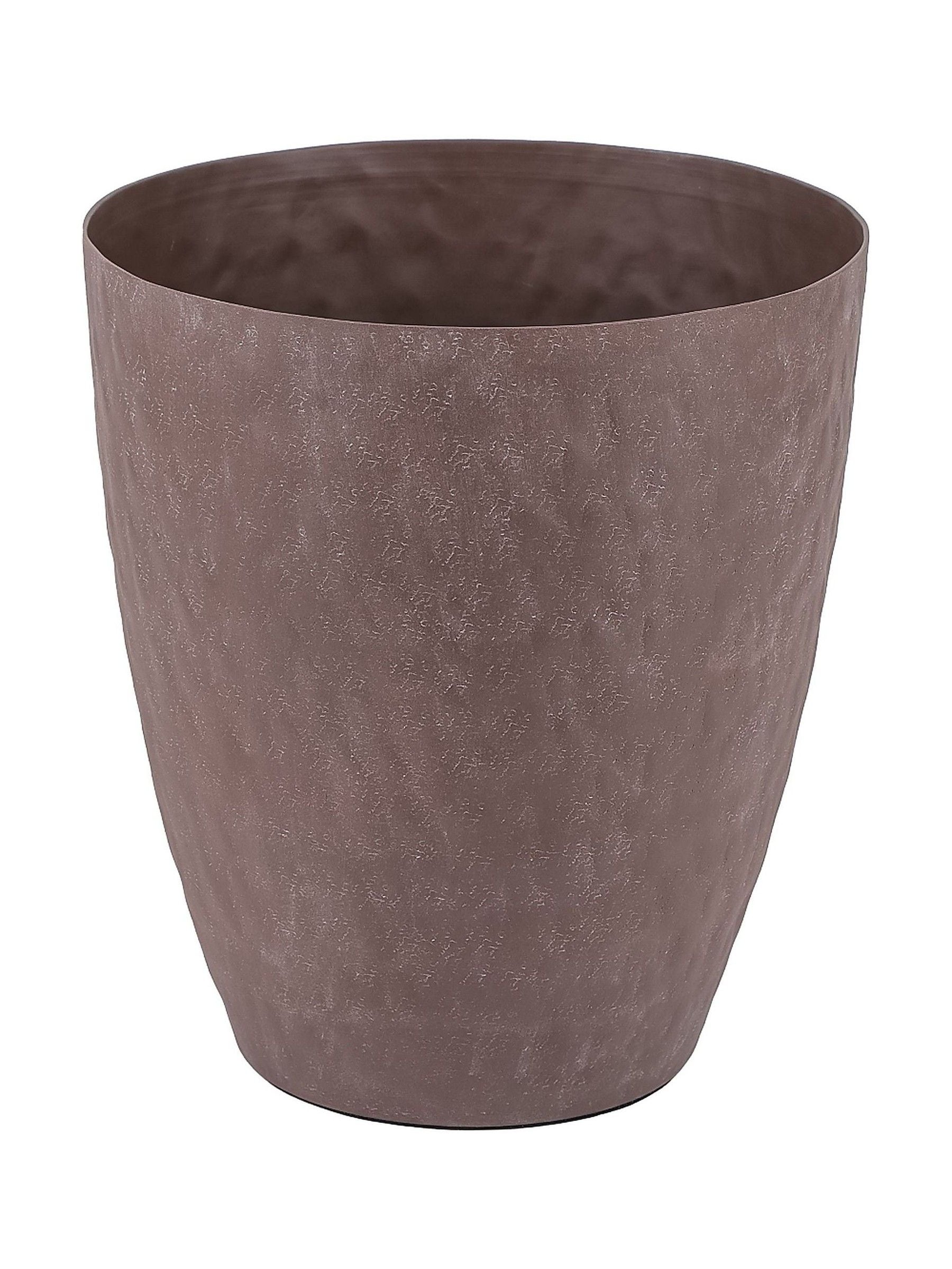 Libra Interiors tapered planter brown stonewash 25cm - British product