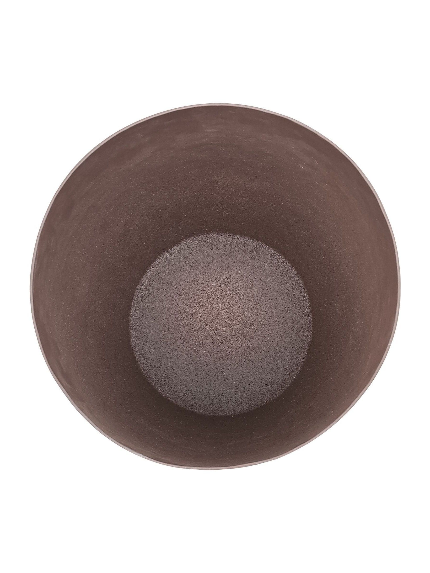 Libra Interiors tapered planter brown stonewash 25cm - British product