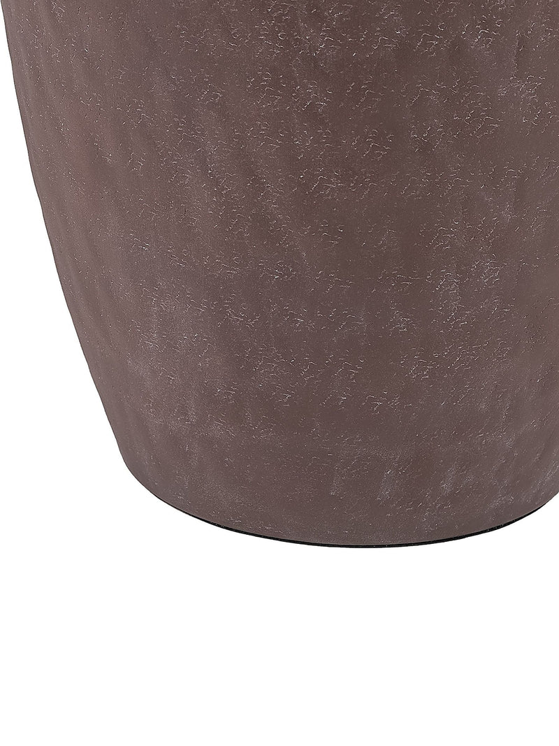 Libra Interiors tapered planter brown stonewash 25cm - British product