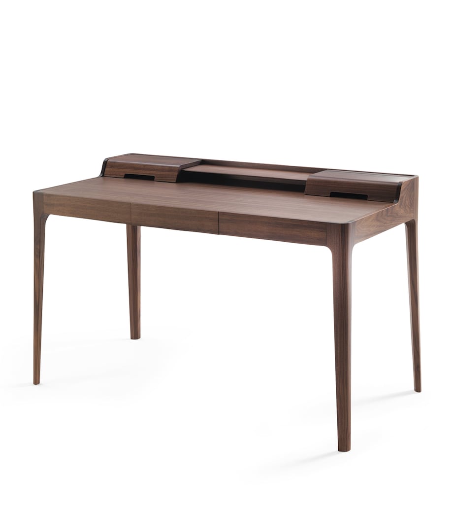 Porada Walnut Saffo Writing Desk, imported from the UK