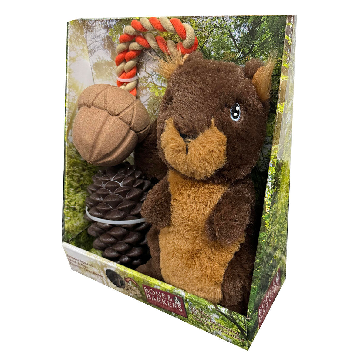 Bone & Barkers Dog Toy Set Woodland 3 Pack - British product