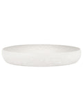 Libra Interiors Samui white stonewash round platter large - British product