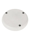 Libra Interiors Samui white stonewash round platter large - British product