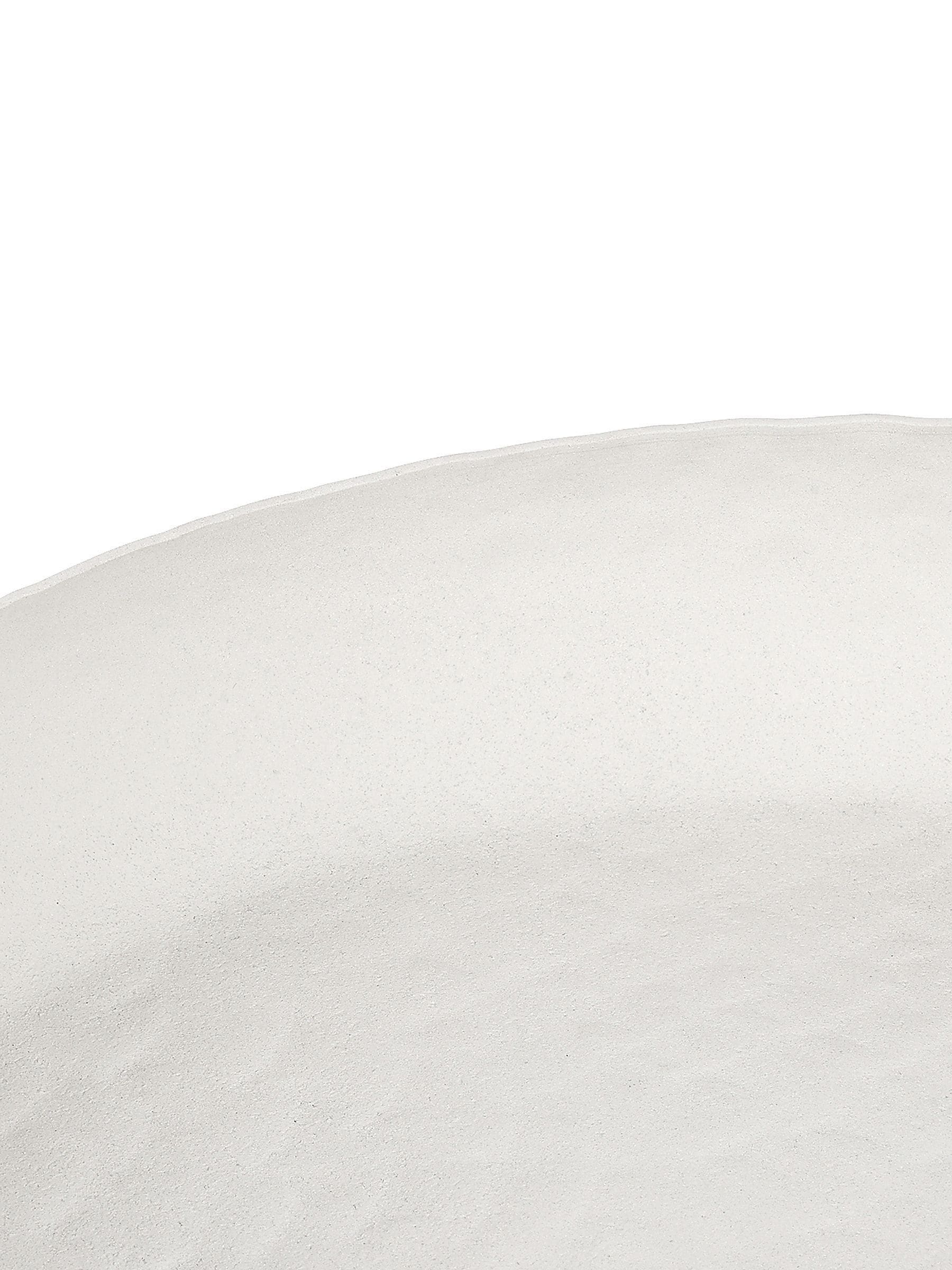 Libra Interiors Samui white stonewash round platter large - British product