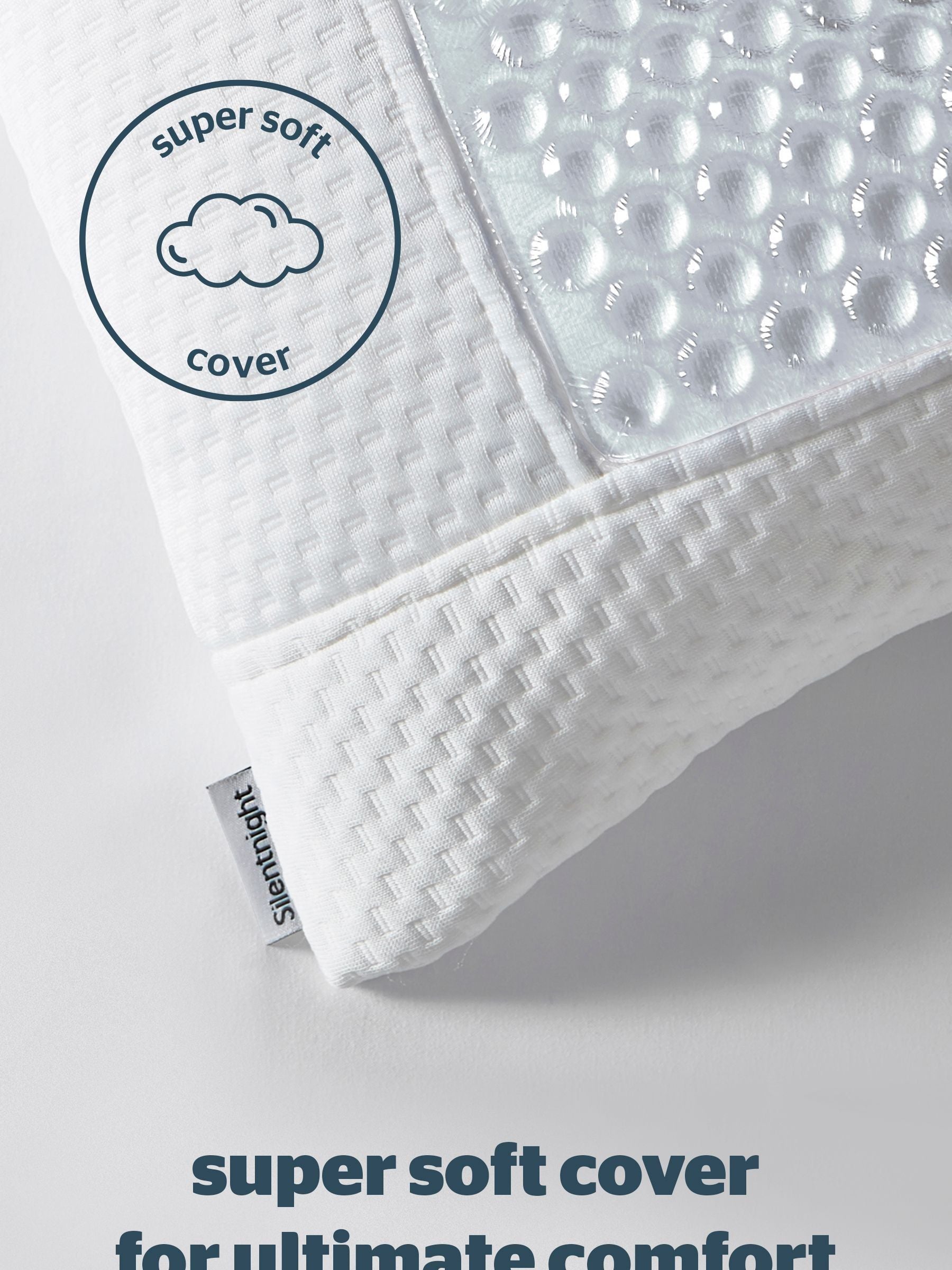 Silentnight Medium Wellbeing Cool Touch pillow (British brand)