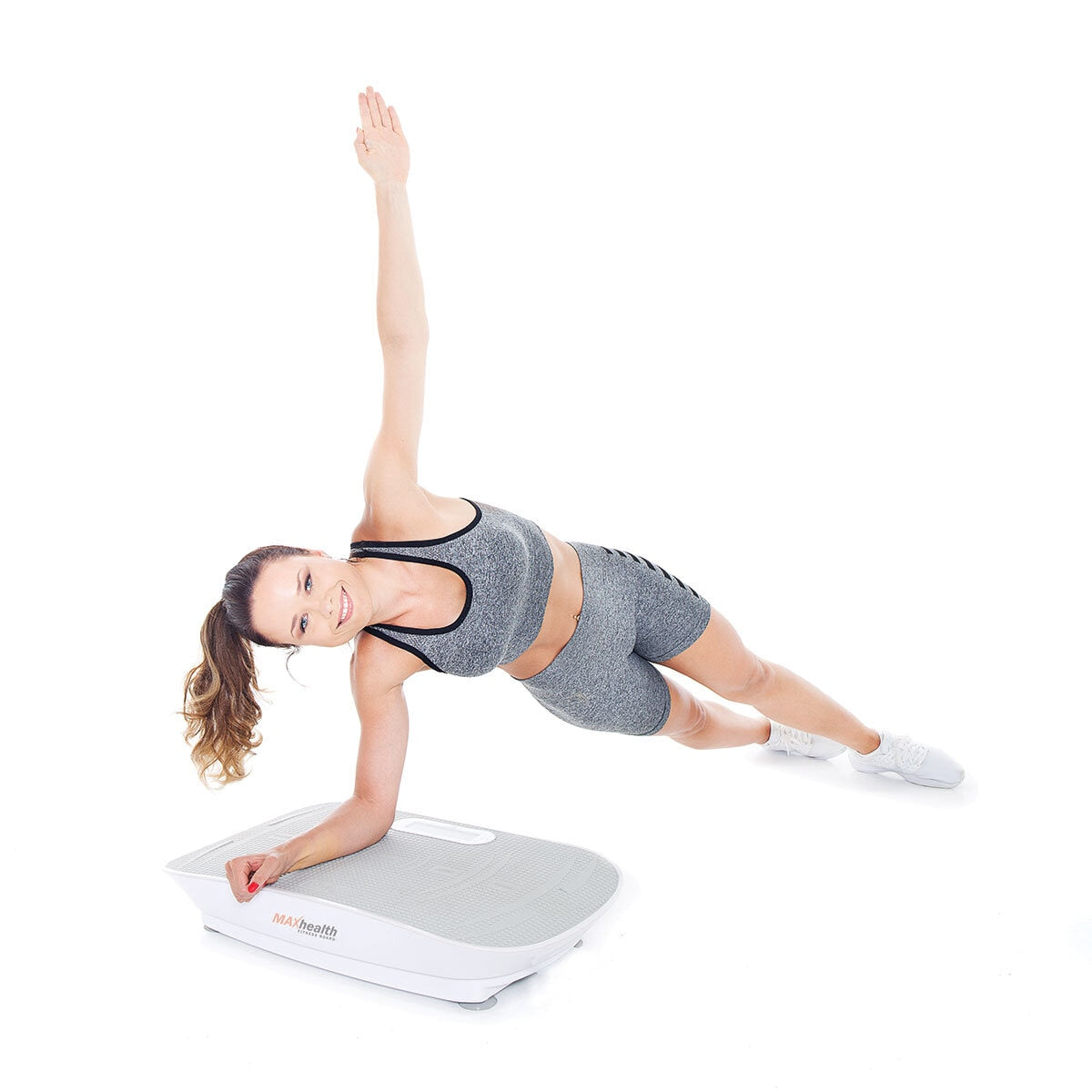 MAXhealth whole body vibration fitness board with LCD display, UK version