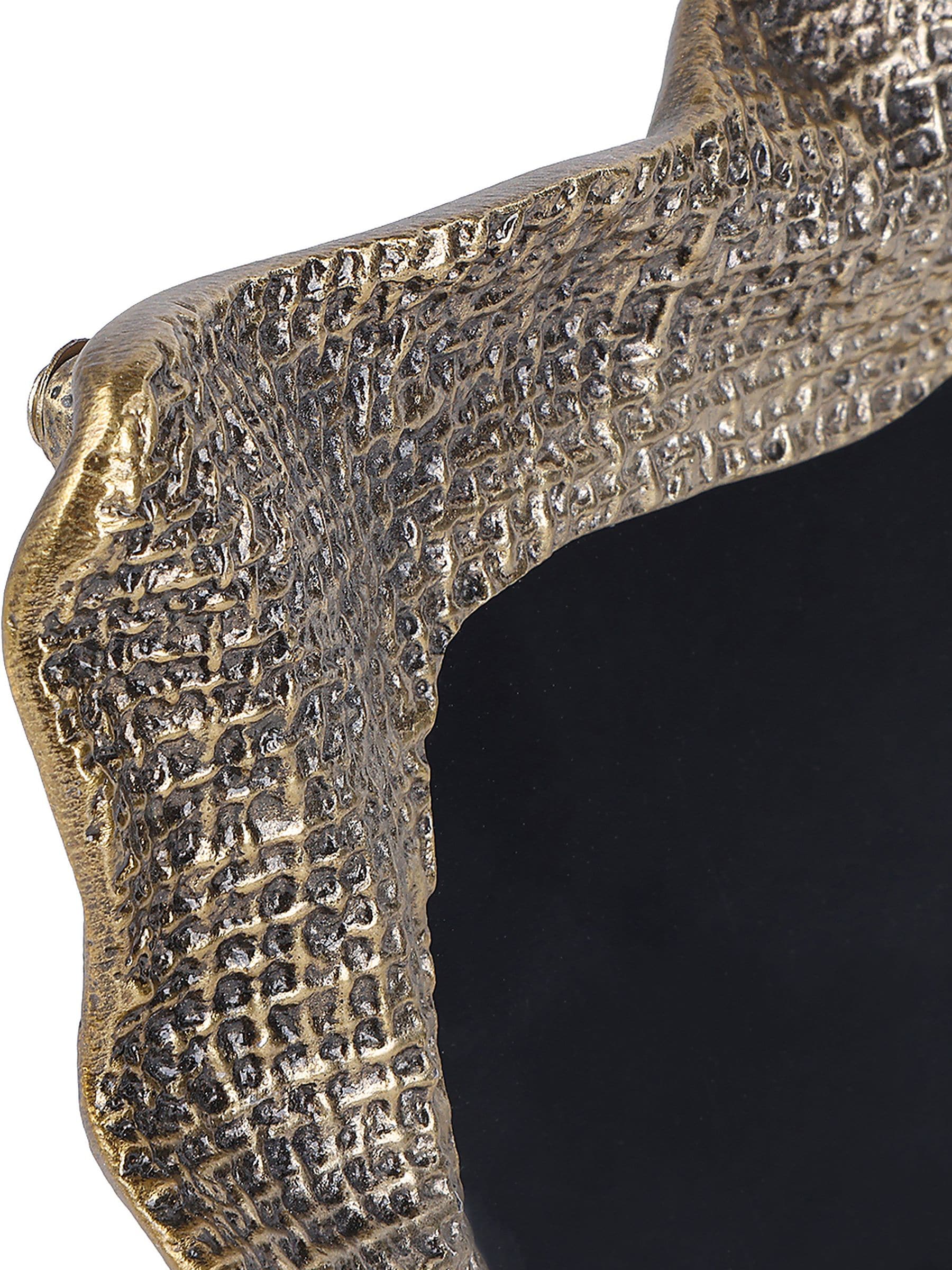 Libra Interiors antique brass gold molten weave photo frame 5x7 (British brand)