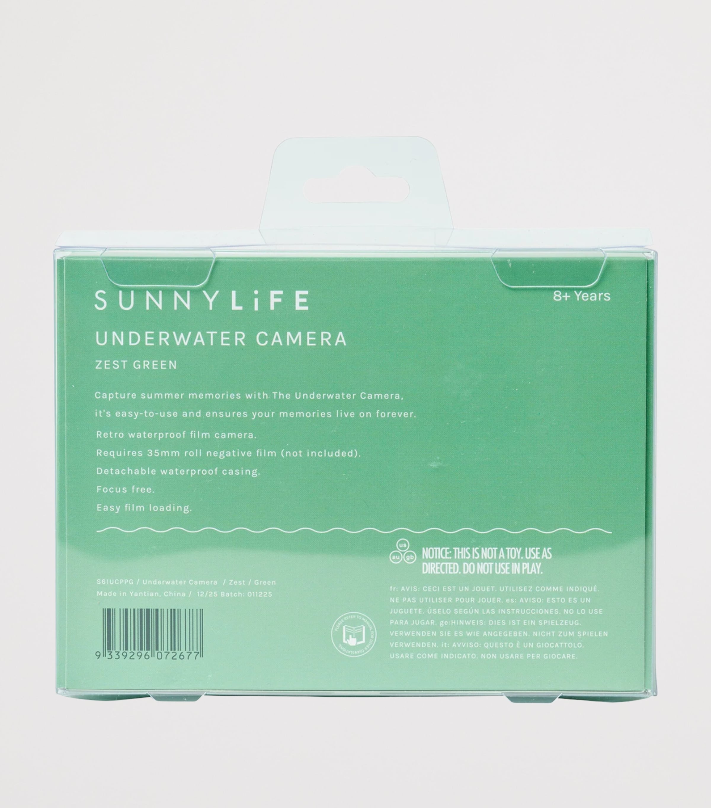 Sunnylife Kids Pool Party underwater camera 35mm film - British product