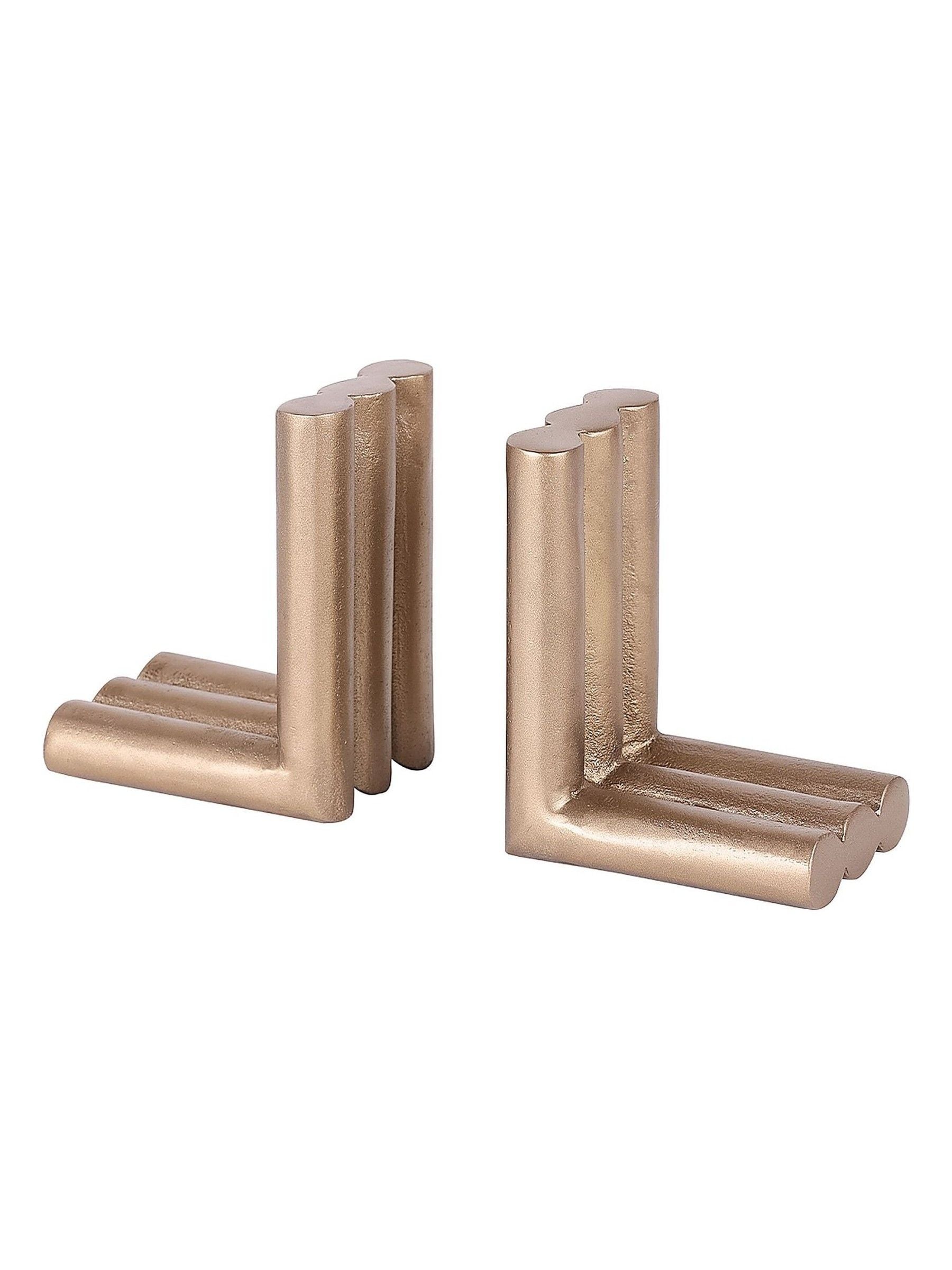 Libra Interiors antique brass bookends pair - British product