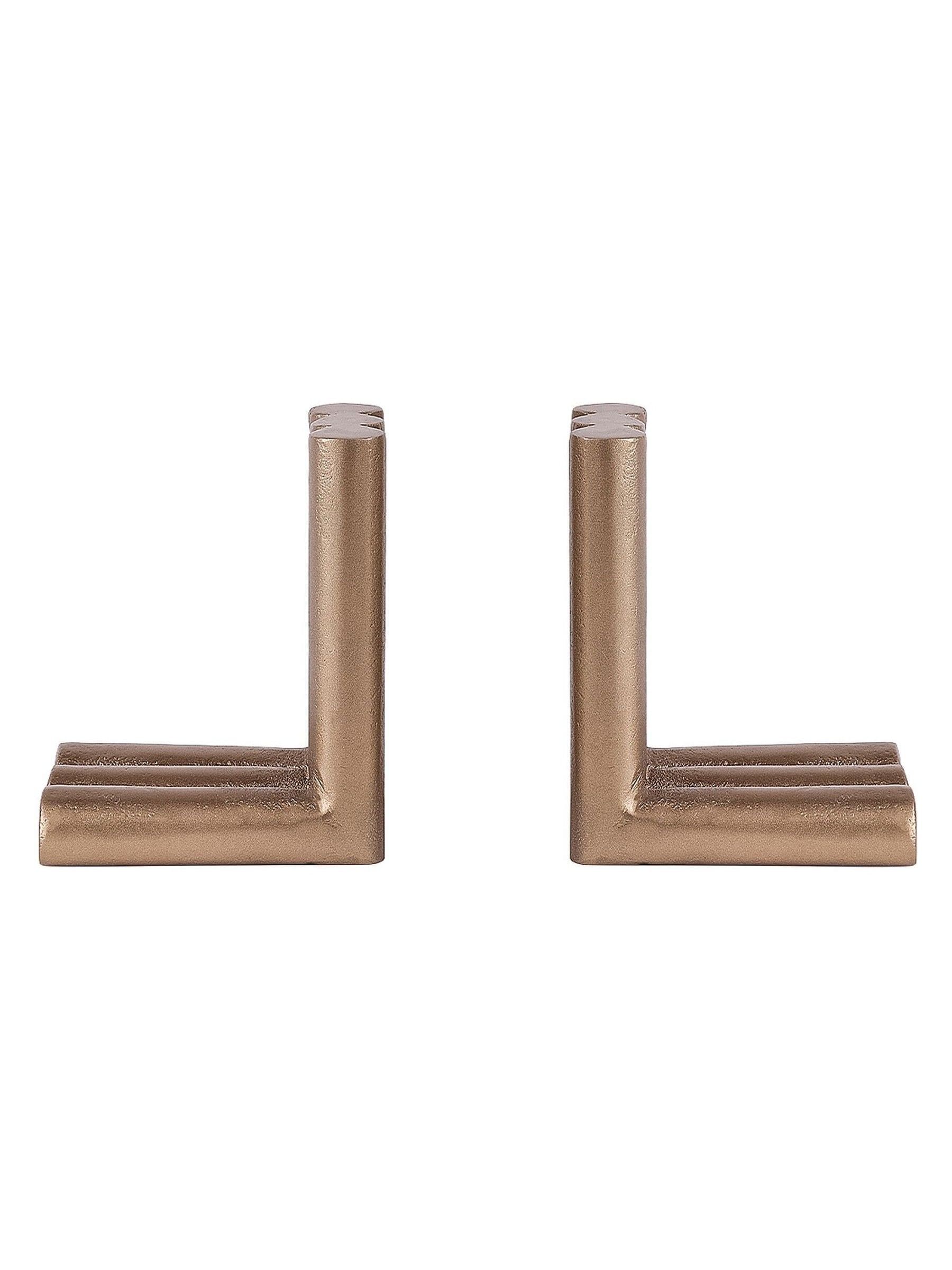 Libra Interiors antique brass bookends pair - British product
