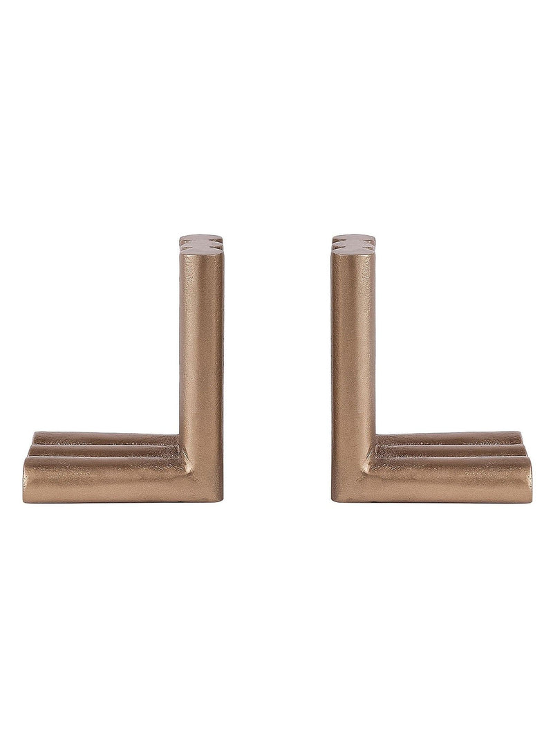 Libra Interiors antique brass bookends pair - British product