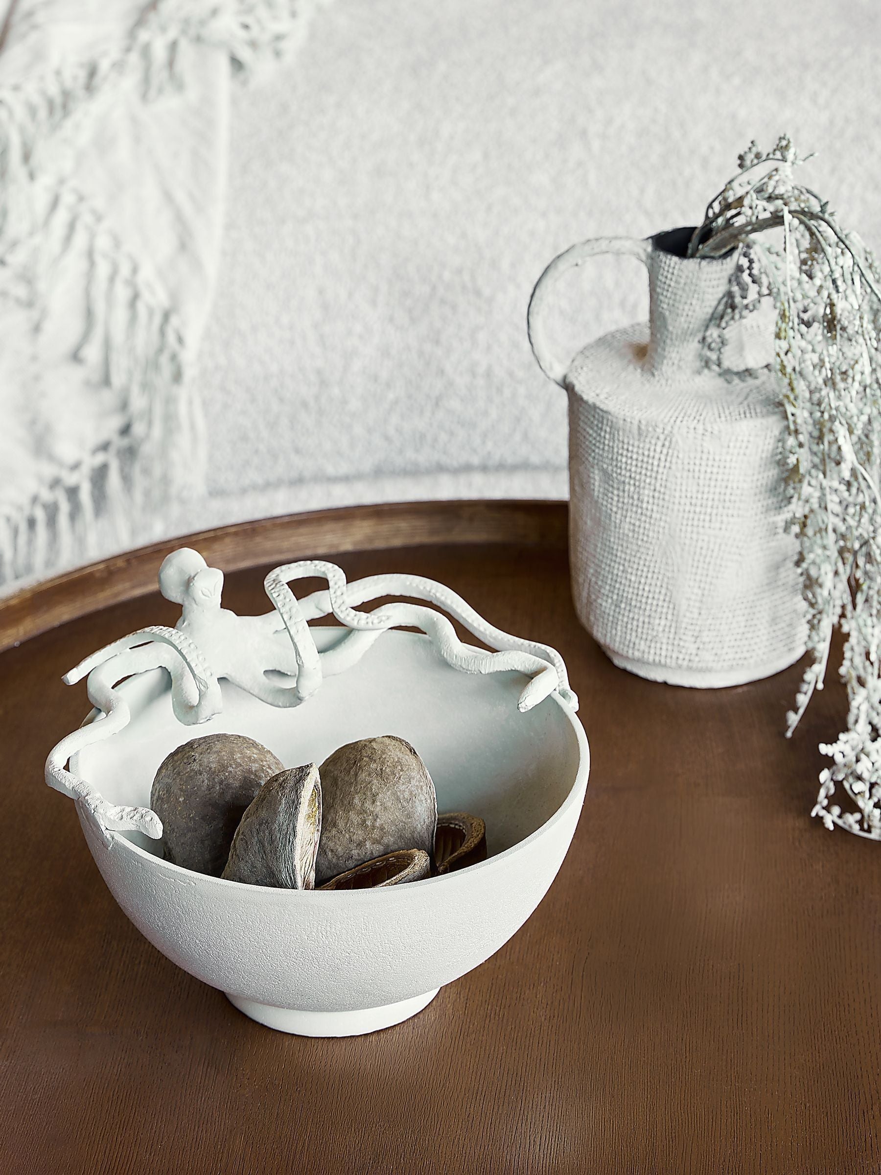 Libra Interiors beige octopus decorative bowl 29cm - British product