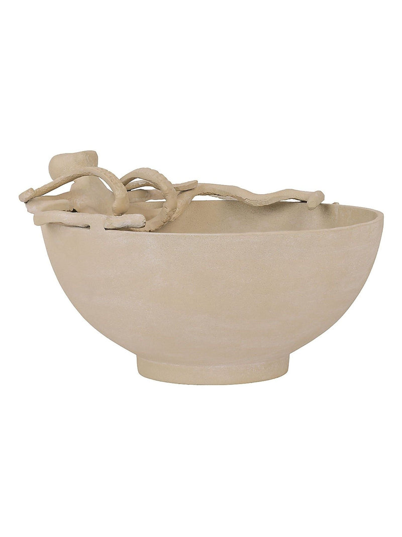 Libra Interiors beige octopus decorative bowl 29cm - British product