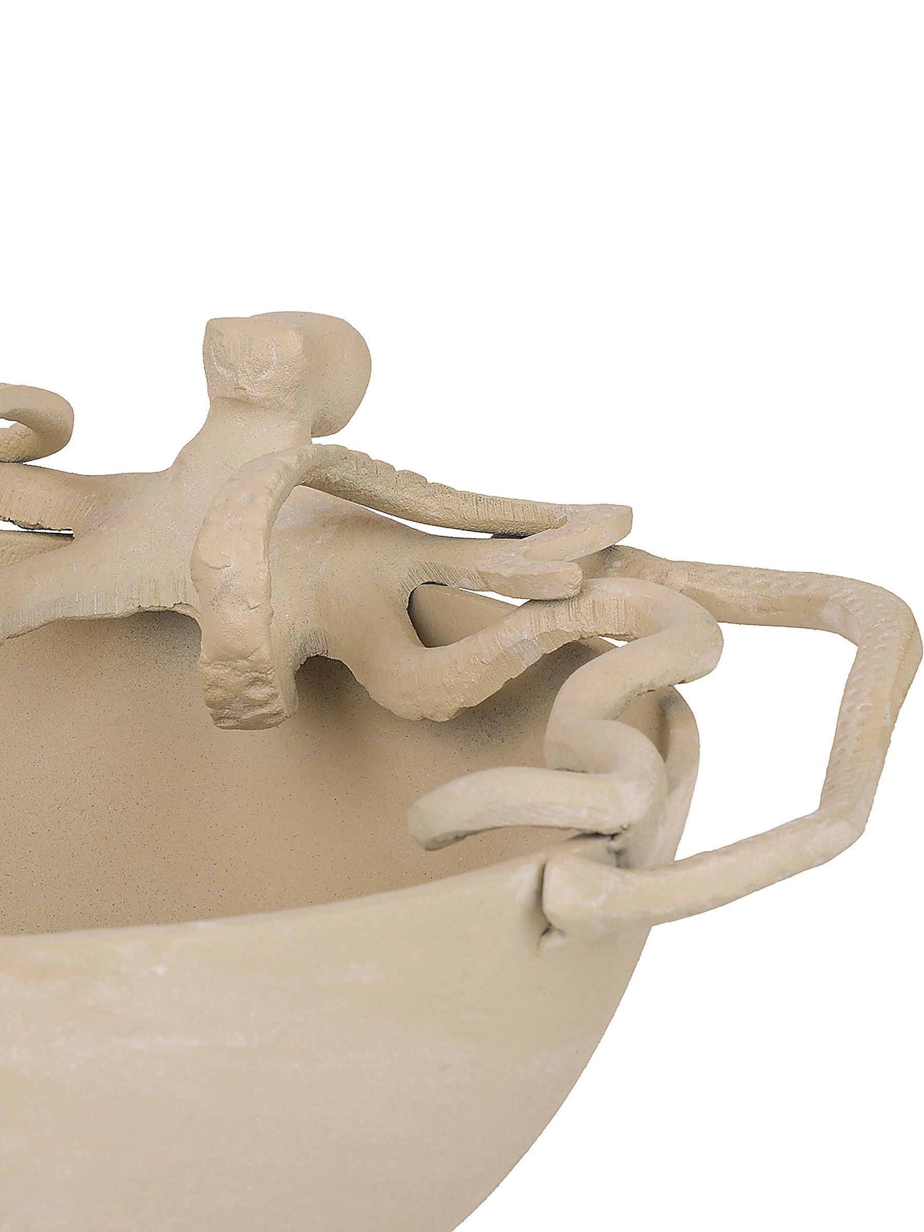 Libra Interiors beige octopus decorative bowl 29cm - British product