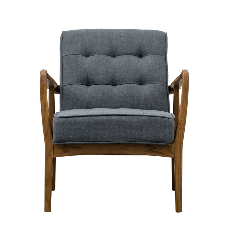 Gallery Humber dark grey linen armchair, UK version