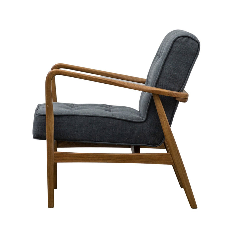 Gallery Humber dark grey linen armchair, UK version