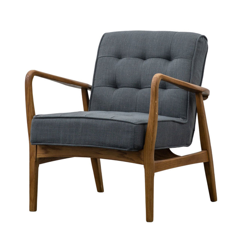 Gallery Humber dark grey linen armchair, UK version